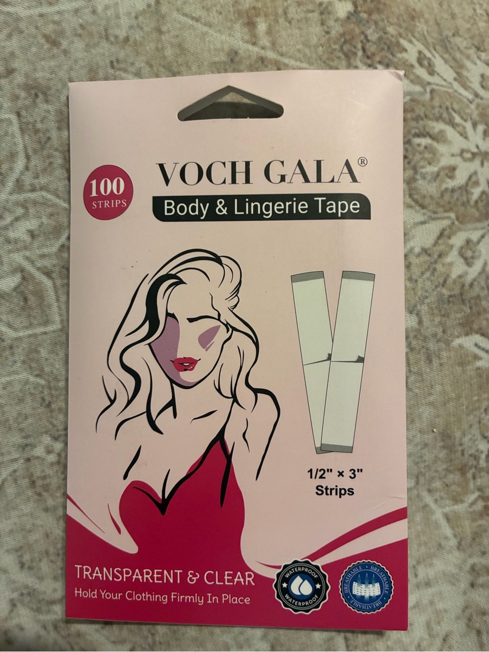 Transparent & Clear Body & Lingerie Tape - Nude